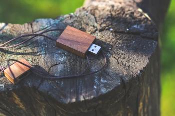 Wooden USB flash drive