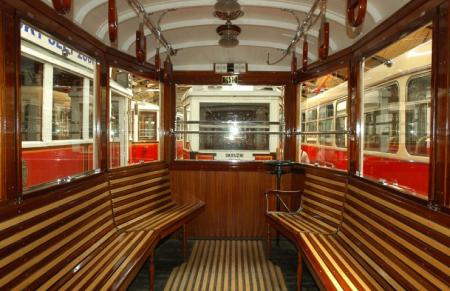 Interior old tram