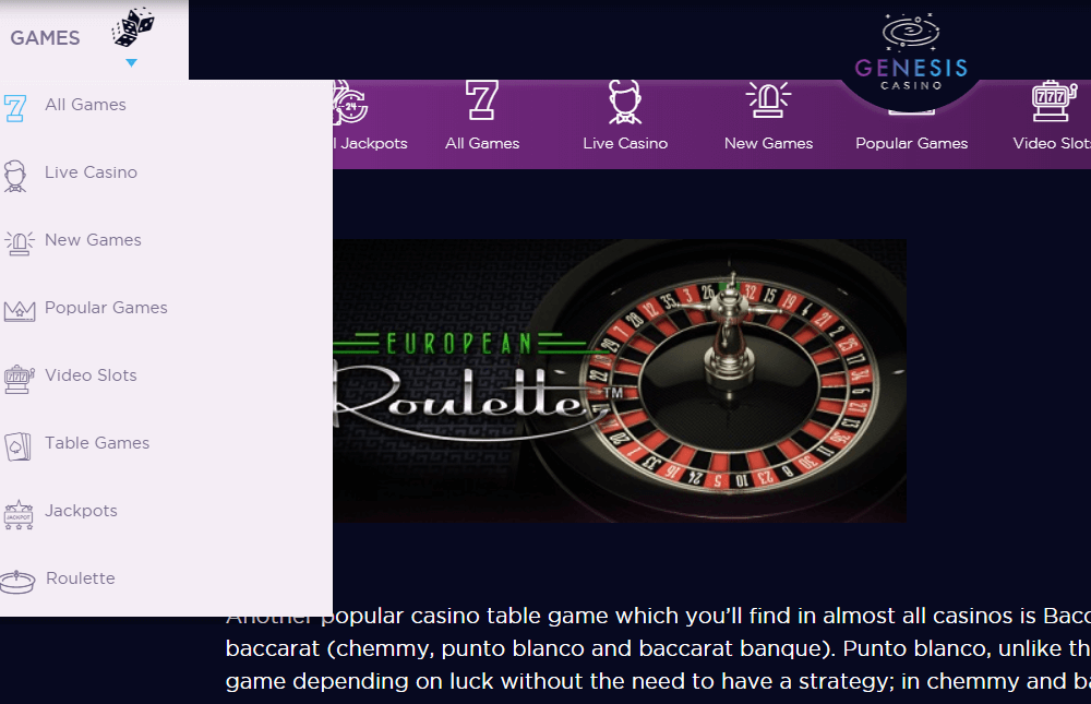 genesis casino casino preview 