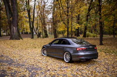 Audi Silver Machined Face