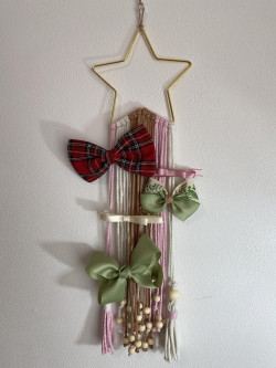 Macrame ribbon/photo/memo hanger