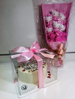 cake and Hello kitty flower set1