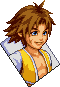 Tidus's talk sprite in Kingdom Hearts Chain of Memories.