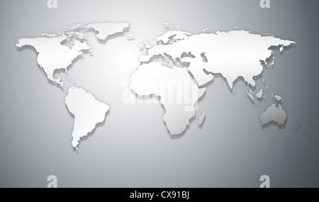 abstract world map relief Stock Photo