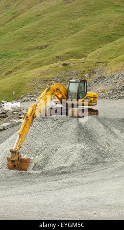 Yellow JCB Digger Stock Photo