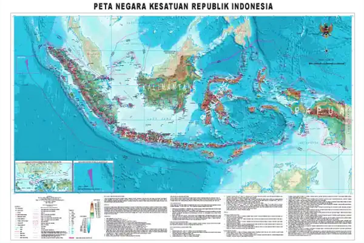 Peta Indonesia Terbaru 34 Provinsi