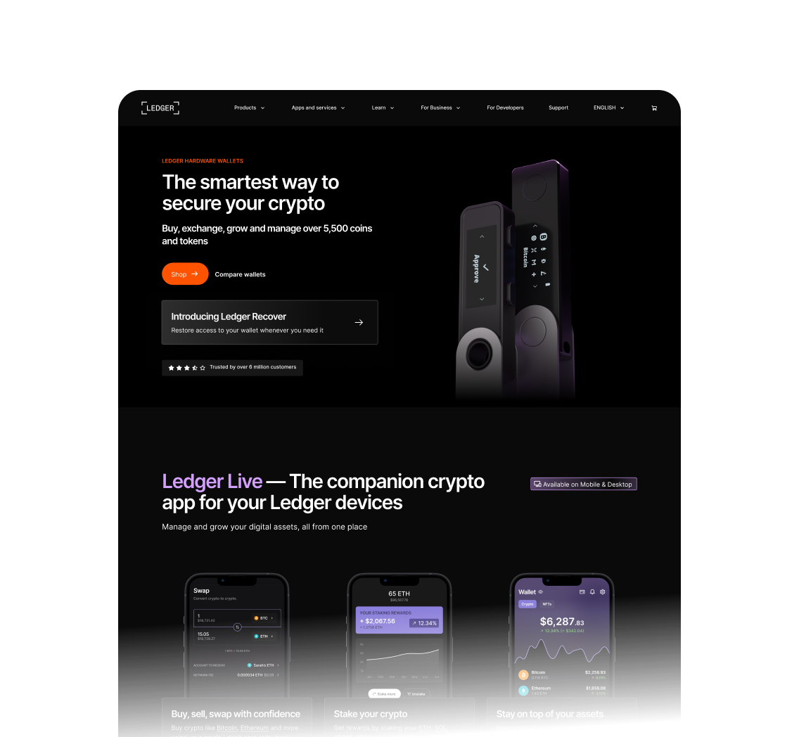 Ledger Website (Ledger.com)