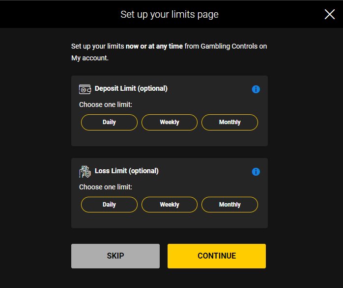 bwin sign up process, step 5