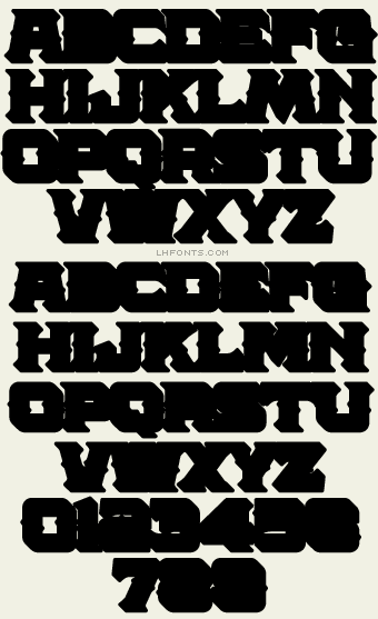 Western Font - LHF Amarillo 2 Bold Shadow