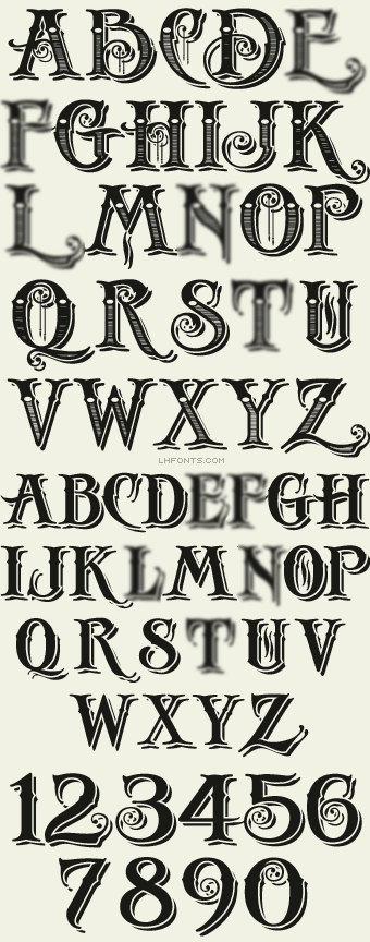 Decorative Font - LHF Antique Shop Fancy