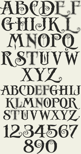 Decorative Font - LHF Antique Shop Regular