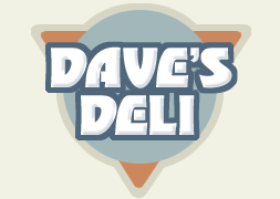 Daves Deli Image using LHF Mister Muster Font