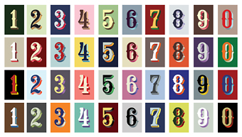 numbers Image using LHF Old Tom Font