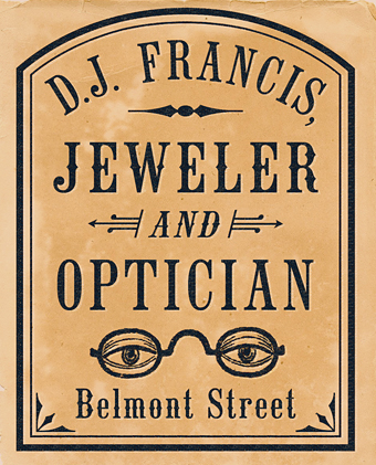 DJ Francis Jeweler Image using LHF Old Tom Font