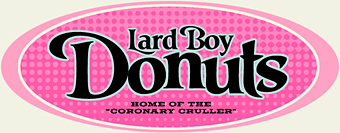 Lard Boy Donuts image using LHF Prentice Font