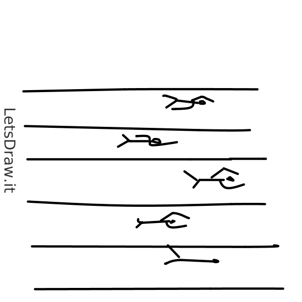 How to draw swimming / eftxjyt4d.png / LetsDrawIt