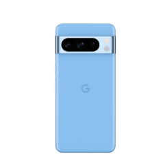 Back of Pixel 8 Pro in Bay color.