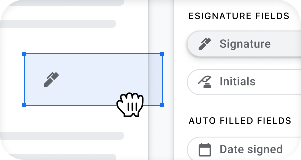 Glissez-déposez des champs dans Google Docs