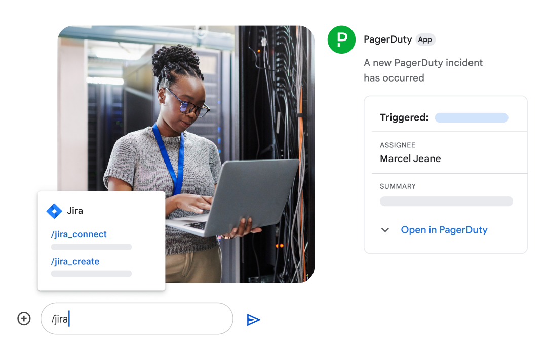 Integraciones de PagerDuty y Jira para Workspace 