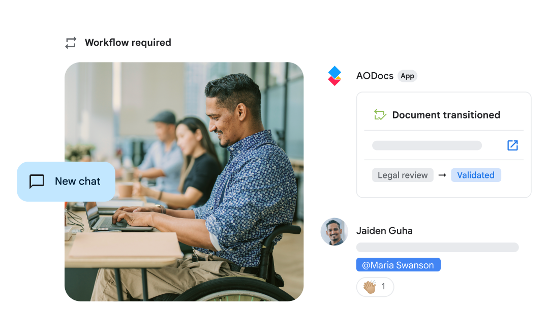 Integrasi Google Chat untuk Workspace.