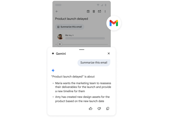 Gemini กำลังช่วยเหลือบุคคลด้วยการสรุปอีเมล