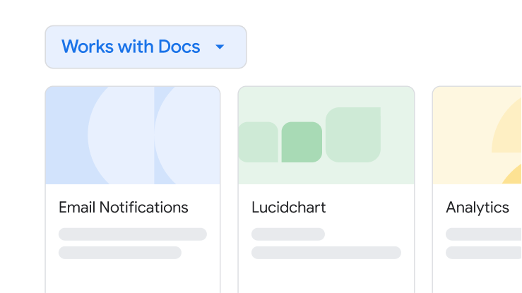 Docs 내에서 기타 Workspace 앱과 통합