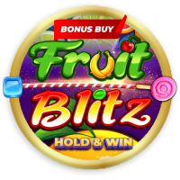 Fruit Blitz! Cluster wins, 3 jackpots, bonus feature, free spins!
