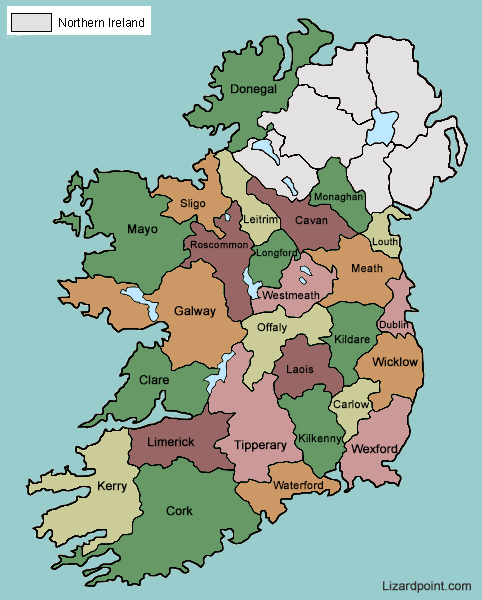 Printable Map Of Ireland Counties And Towns Printable - vrogue.co