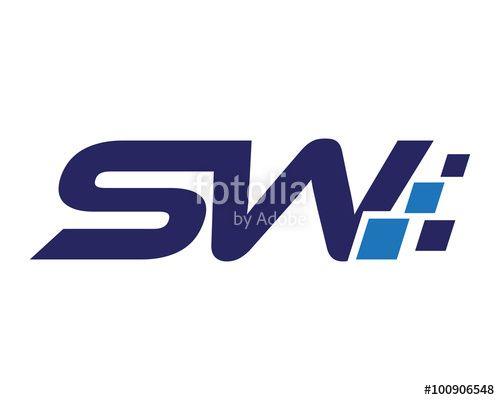 SW Logo - SW digital letter logo