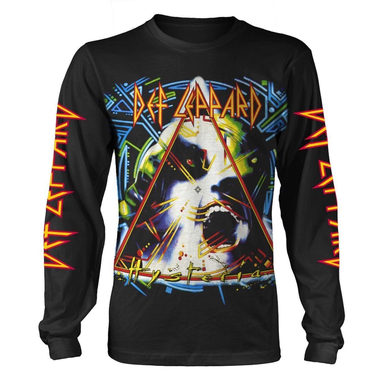 Def Leppard Official Logo - 20.78. DEF LEPPARD Hysteria Album Long Sleeve T Shirt OFFICIAL All