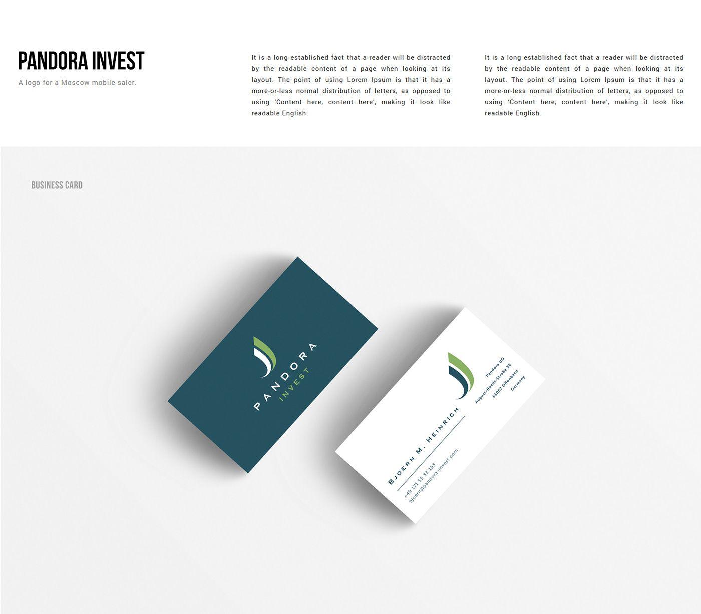 Sleek Corporate Logo - Pandora Invest Logo on Behance