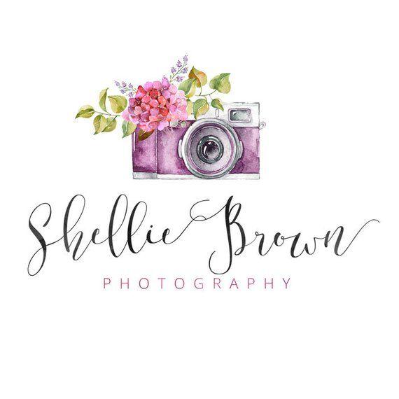 Small Flower Logo - Vintage Camera Logo Flower Logo Calligraphy Logo Small | Etsy