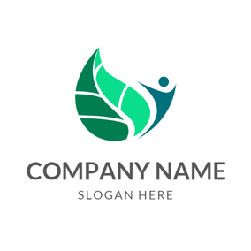 Green Person Logo - Free Health Logo Designs | DesignEvo Logo Maker