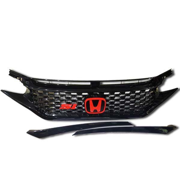 Honda Civic Si Logo - Honda Civic Front Grill Black with SI Logo 2017