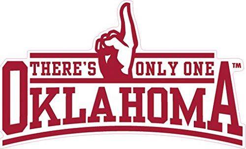 Sooners Logo - Inch OU There's Only One Oklahoma Sooners Logo Removable Wall Decal Sticker Art NCAA