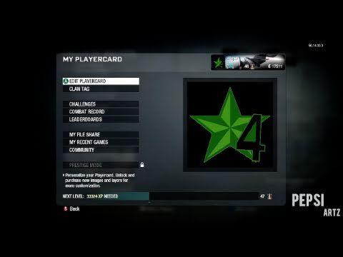 COD4 Logo - CoD4 Star Logo // Call of Duty Black Ops Emblem Tutorial