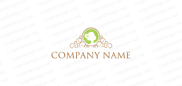 Circle Lady Logo - Lady Inside circle | Logo Template by LogoDesign.net