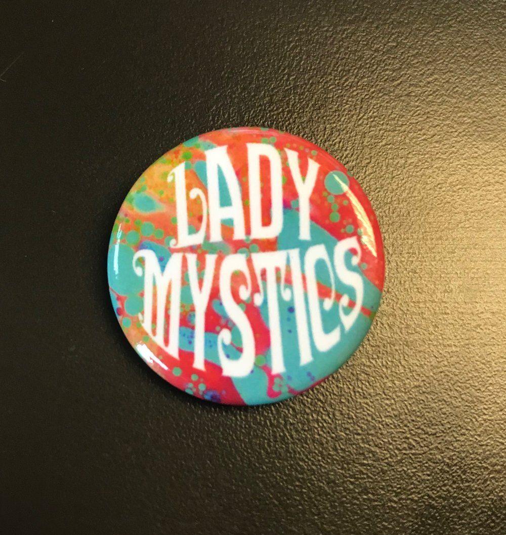 Circle Lady Logo - LADY MYSTICS // LAVA LAMP LOGO PIN (1.25