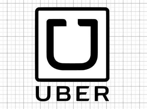 Uber Sticker Logo - UBER Sticker Vinyl decal Old Style 1 Rideshare logo sign | Etsy