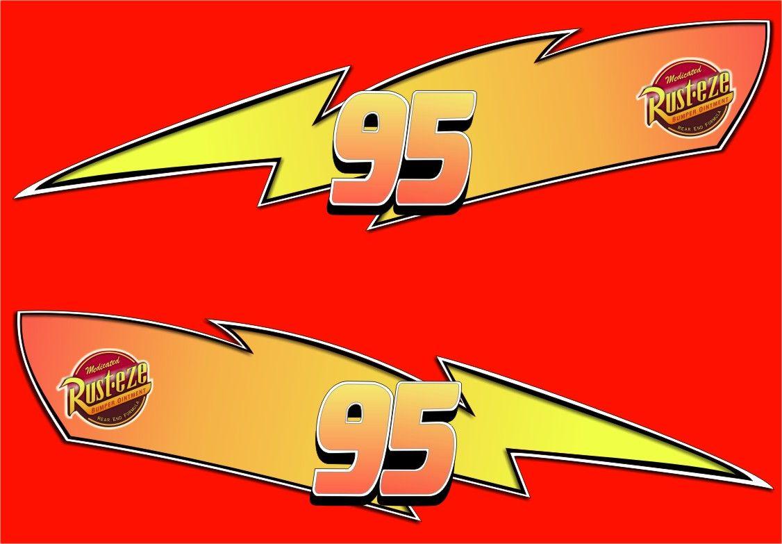 Lightning McQueen 95 Logo - Lightning Mcqueen Rust Eze Logo cakepins.com | Cars Rayo Mcqueen