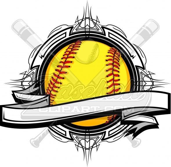 Fastpitch Softball Logo - Fastpitch Softball Clipart Vector Clipart Image