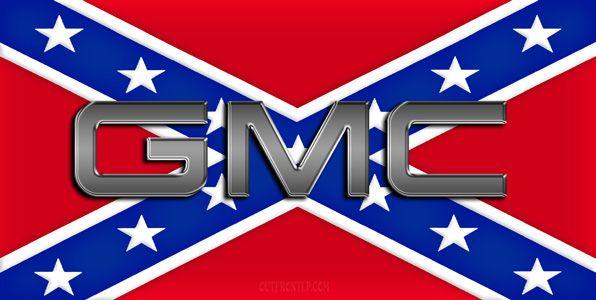 Camo GMC Logo - Rebel Flag With GMC Logo License Plate, License Plate, License Tag ...