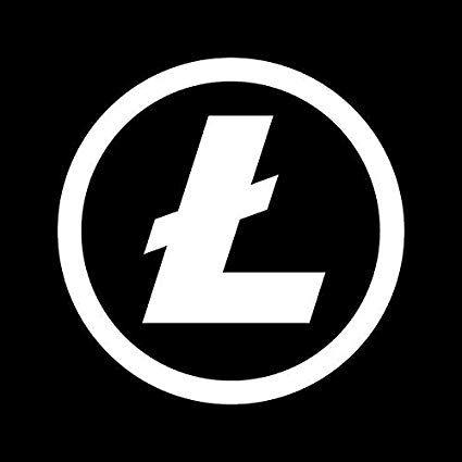 Litecoin Logo - Amazon.com: Litecoin Logo Die-cut White Vinyl Window Decal (4-inch ...