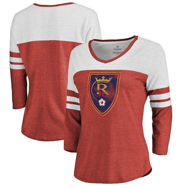 Red XG Logo - Women's Fanatics Branded Red Real Salt Lake Distressed Primary Logo ...