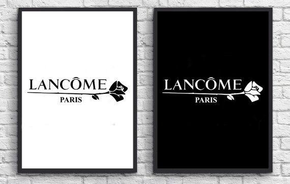 Lancome Logo - INSPIRED BY Lancome 2 Prints logo Art fashion poster | Etsy