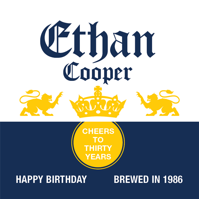 Modelo Beer Logo - Corona Extra Birthday Beer Label - iCustomLabel