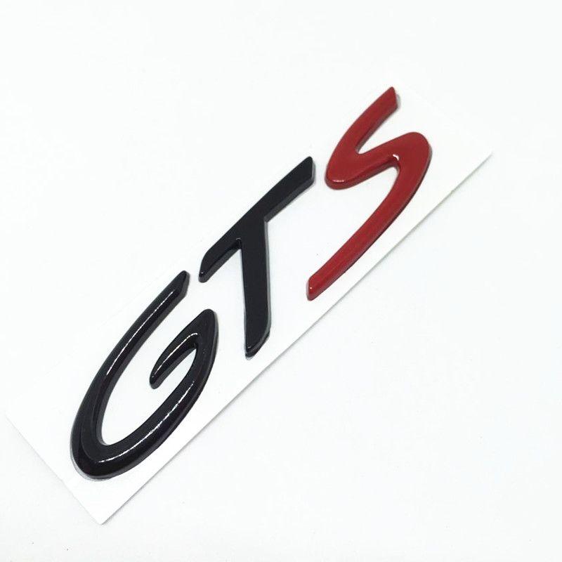 GTS Logo - CARORSBEE Zinc alloy metal Chrome GTS Logo Emblem Badge Decal Auto ...