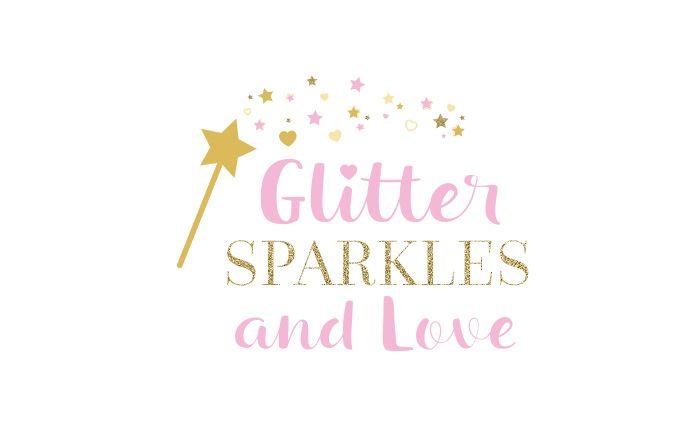 Glitter Logo - Glitter Sparkles And Love - Hollie Ellis Design