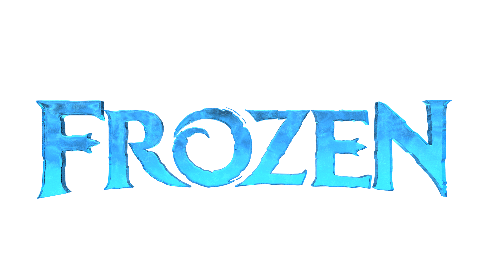 Frozen Logo - Frozen logo recreation : blender