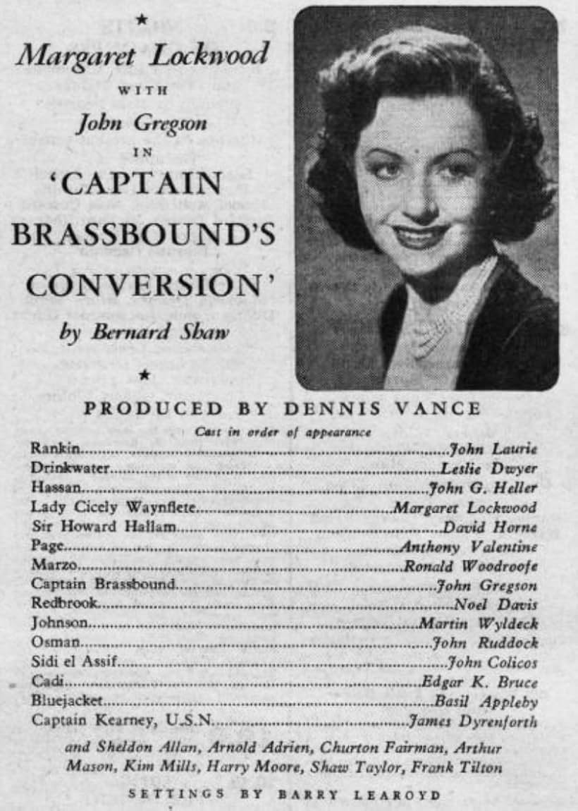 Margaret Lockwood in Captain Brassbound's Conversion (1953)